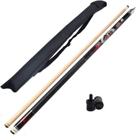 CUEELF Pool Cue Stick 58inch Hardwood Maple Pool Cue Billiard Table Stick 13mm Tip Billiard House Bar Pool Cue