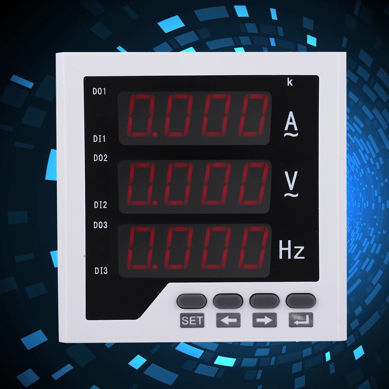 DDM-AVF96 Single Phase Meter Current Voltage Frequency Combined Meter 220VAC