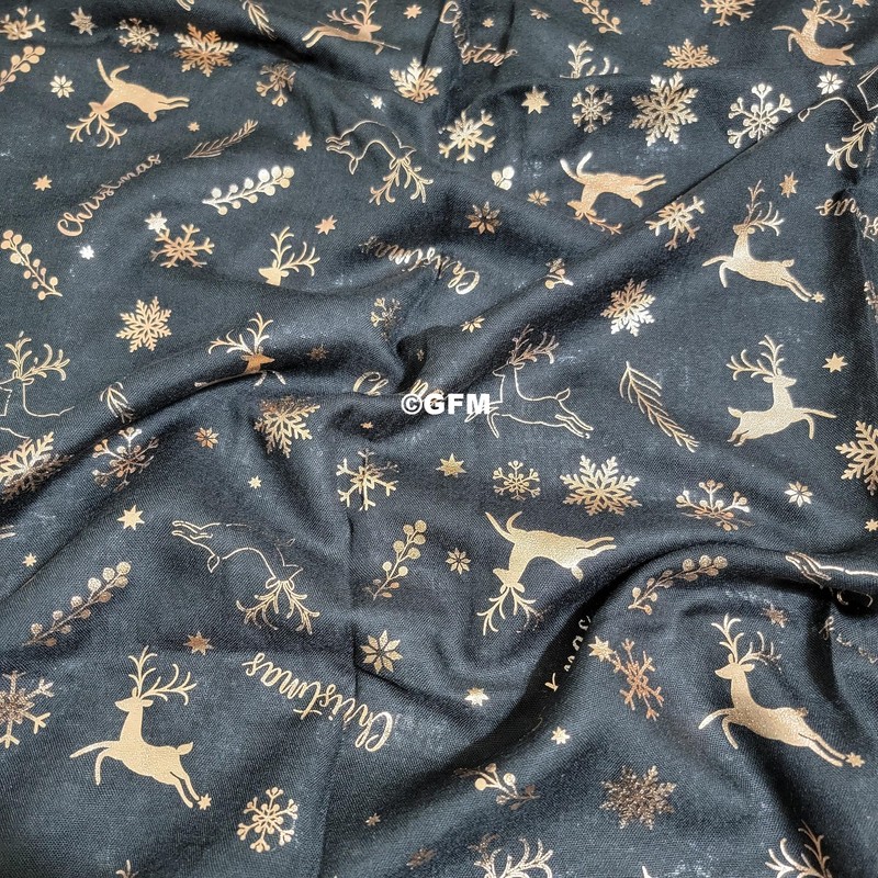 GFM Women's Christmas Scarf (CHRISSCF), Chris-2-kl-black