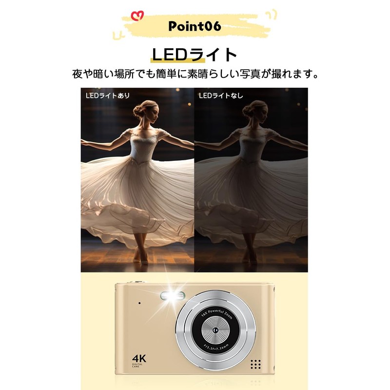 Digital Camera, Digital Camera, 48 Megapixels, Toy Camera, Kids Camera,