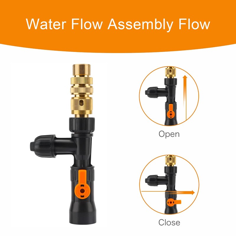 hygger Metal Aquarium Water Changer Replacement Parts, Faucet Nozzles Connectors