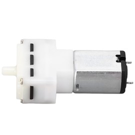 Oumefar DC 6V Micro Air Pump, Low Noise 0.3-1.0LPM Plastic Aluminum High Pressure Mini Vacuum Pump Accessory for Aquarium Tank and Home Appliances