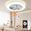 BAYSQUIRREL Low Profile Ceiling Fan with Light and Remote/APP Control,Bluetooth