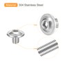 sourcing map Flanged Button Head Socket Cap Screws,100 Pcs M4x4mm