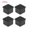 sourcing map Rubber Furniture Caps 30mm x 30mm Square Shaped