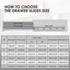 SHUHANG 1 Pair Undermount Drawer Slides 9 12 15 18
