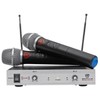 Rockville RWM1202VH VHF Wireless (2) Handheld Microphone System, Metal Receiver,
