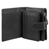 BAGAN Genuine Leather Women's Purse - 020884, black, Classic