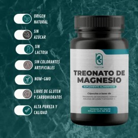 Treonato De Magnesio Pack 2 Frascos 100 Caps Cu                                                                                                       