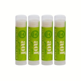 American Ostrich Farms Hydrating Lip Balm, 4-Pack, Ginger Lime