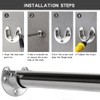 Leliafleury 4 Pack Flange Rod Holder 22mm Stainless Steel Pole