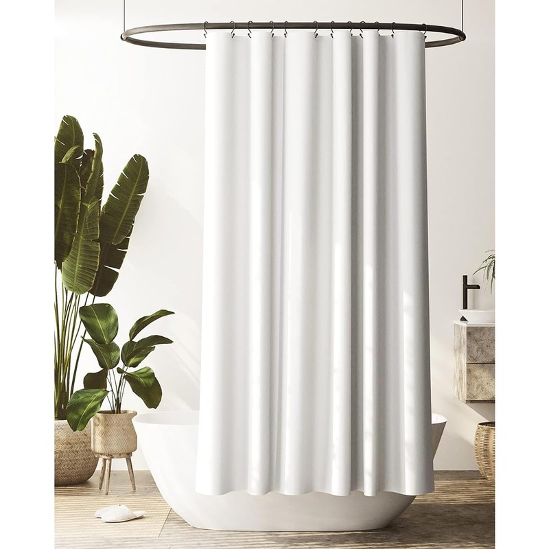 W SINWEDA Cortina Baño, Cortinas de Ducha/Bañera 180X180 cm, Impermeable,