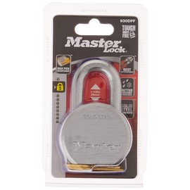 Master Lock Padlock, Solid Steel Lock, 2-1/2 in. Wide, 930DPF