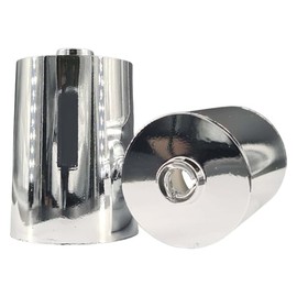 Lamp Canopy Chrome Diameter 60 mm Height 80 mm Plastic – Practical Canopy for Your Lamp – Easy Assembly – Ideal for DIY Projects – Light Box, Junction Box