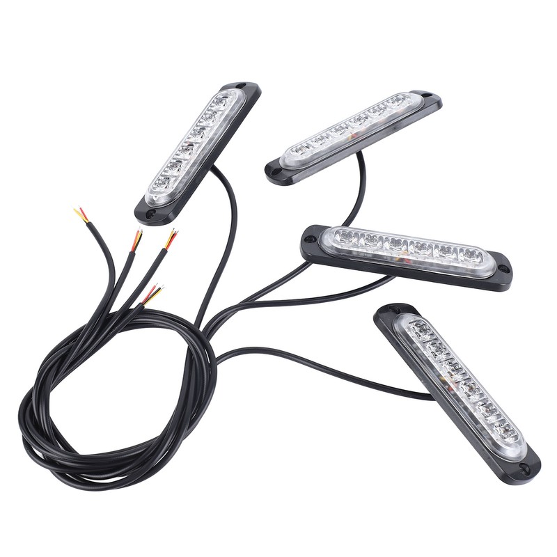 4pcs Side Marker Light Aluminum 12V to 24V 18 Lighting