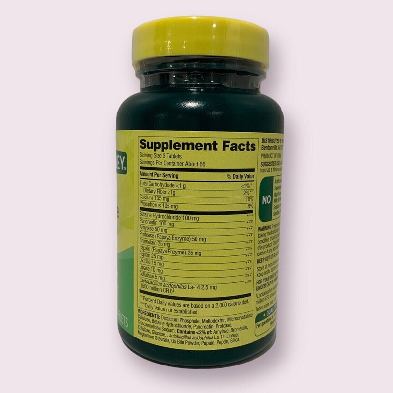 Spring Valley Probiotic Multi-Enzyme Digestive Formula Tablets 200 Count TikTok