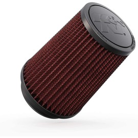 K&N High-Flow Original Lifetime Universal Clamp-On Air Filter: High Performance, Premium, Washable: Flange Diameter: 3 In, Filter Height: 5.75 In, Flange Length: 0.75 In, Shape: Round Tapered, RU-5111