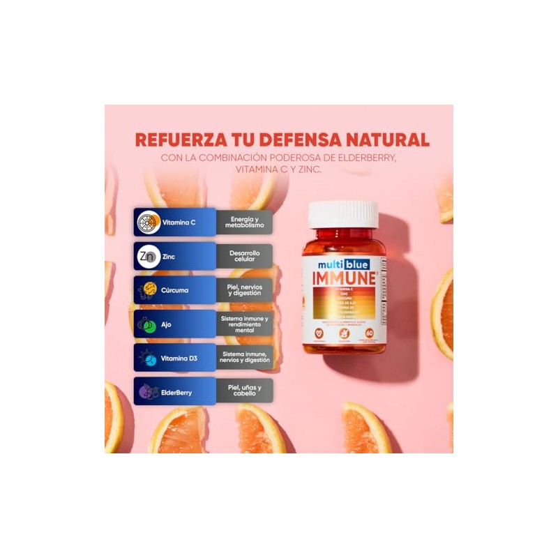 Multiblue Vitamina C | 6 en 1 con Vitamina C,