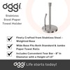 OGGI Stainless Steel Paper Towel Holder - with Tension Arm