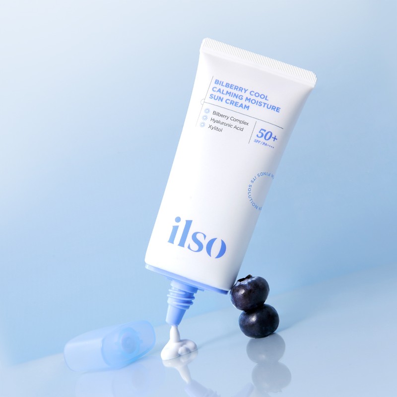 sweep Ilsso Bilberry Cool Calming Moisture Sun Cream 50ml SPF