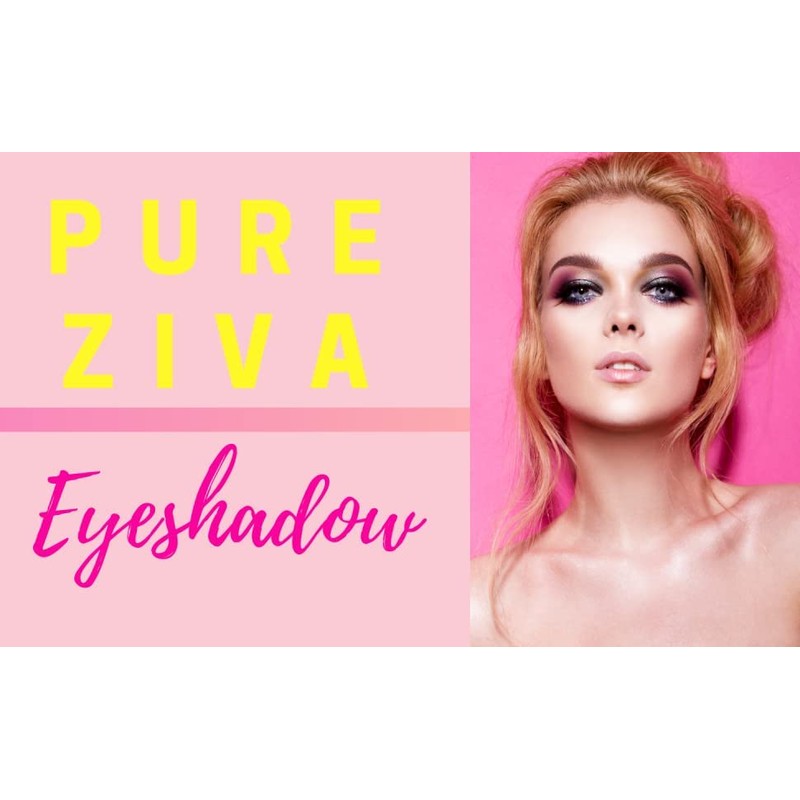 Pure Ziva Mardi Gras Shimmering Purple Pink Violet Pressed Powder