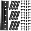 Moxweyeni 9 Pack Screen Door Hinges, Aluminum 1/8 Grooved Center