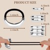 Aushamtai 8PCS Metal Hair Ties for Thick Ponytail Cuffs for