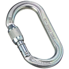 Petzl - OXAN, High-Strength Carabiner for Climbing, Gold, Screw Lock