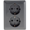 Milos Protective Contact Socket 2-Way Double Socket 1 to 2