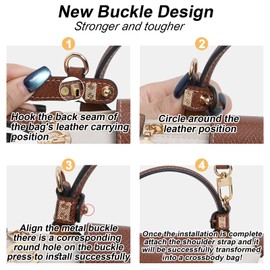 LOUKAYCCI Mini Bags Leather Shoulder Strap for Longchamp Mini Bag Nude TAUPE Strap Kit