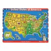 Melissa & Doug USA Map Sound Puzzle - Wooden Puzzle