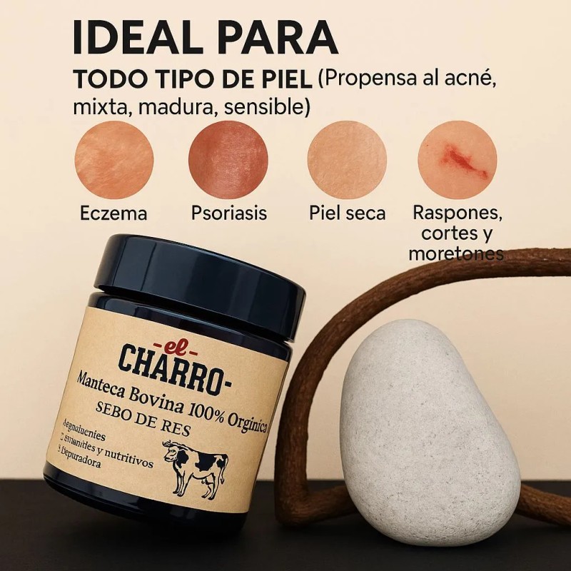 Crema Sebo De Bovino Con Miel Y Vitaminas 100 Grs.