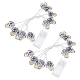 2 Pieces Skull String Lights Decorative Outdoor Lights Skull Decoration String Lights for Arranging Scenes Indoor Outdoor