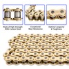 Belleone 520 Gold Motorcycle Chain 114 Links with Chain Breaker,