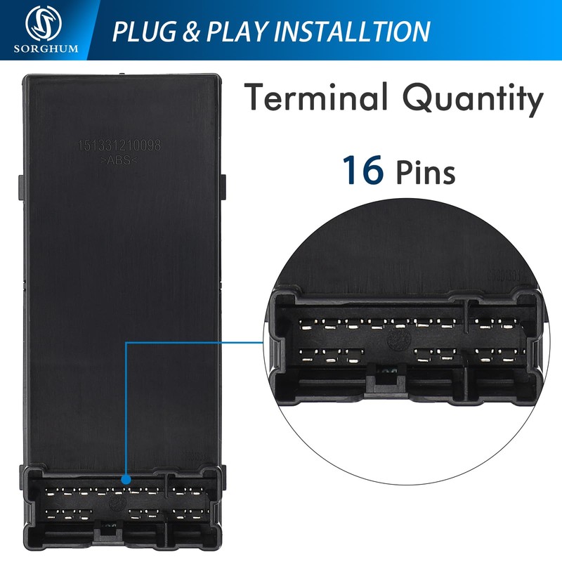 Sorghum Power Window Switch Driver Side - Master Window Switch