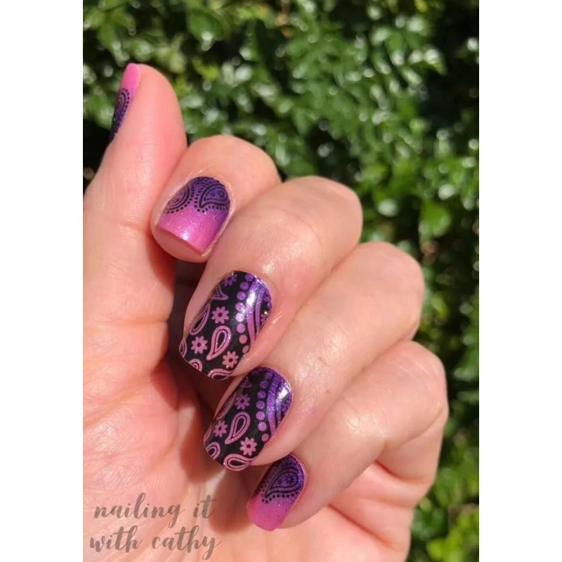 Color Street Nail Polish Strips Bandana Republic Overlay Clear C179