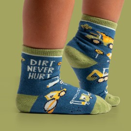 Stephen Joseph, Toddler Kids Boys Girls Unisex Non-Slip Fashion Cotton Crew Socks, Fruit, Small US