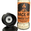 Back 40 Salts mesquite smoked salt for cooking with steak,