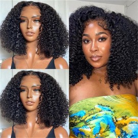 Wiggins Hair Ready And Go Glueless Wigs Human Hair Pre Plucked Curly Lace Front Wig Human Hair Glueless Wigs Human Hair Pre Plucked Pre Cut 13x4 HD Lace Front Wig Glueless Wigs For Women 20 Inch