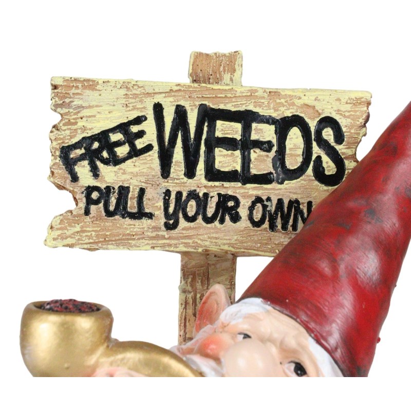 Mr Gnome Grandpa Smoking Pipe By Toadstool Mushrooms And Free