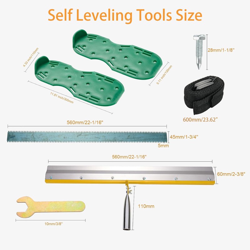 WAEPE Professional Self-Levelling Cement Tool Kit - Self Leveling Tools