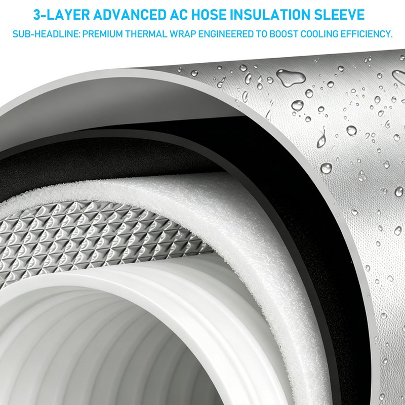 AC Hose Insulation Sleeve Cover, Portable Air Conditioner Hose Cover