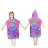 Rowjoy Children's Bath Poncho, Beach Towels, Microfibre, Quick Drying Bathrobe