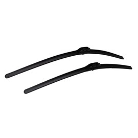 TRQ Premium Windshield Wiper Blades 22 & 26 Inch Silicone Coated & Water Repellent Wipers for Front Windshield Replacement Wiper Blades for Vehicle, Easy-Install Wipers with All-Season Performance