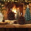 Homemory 2 Pcs LED Pine Cone Candles, Flameless Candles with