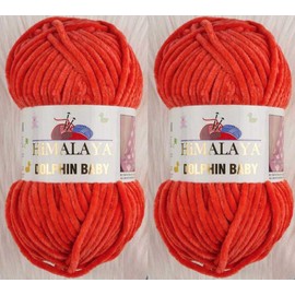 Himalaya Dolphin Baby Yarn Knitting Yarn 2 Skeins 264 Yards 2x100gram Super Bulky Baby Blanket Yarn (80312)