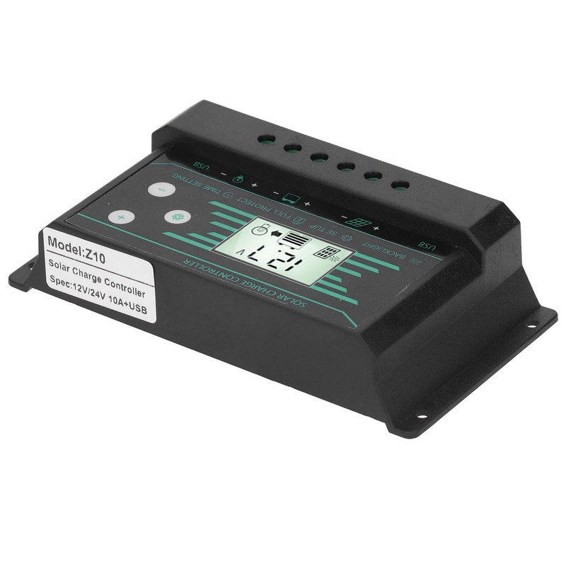 Solar Panel Regulator Charge Controller PWM Dual USB LCD Display