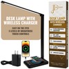 JollyDesk LED Desk Lamp with Wireless Charging Pad, Touch Control