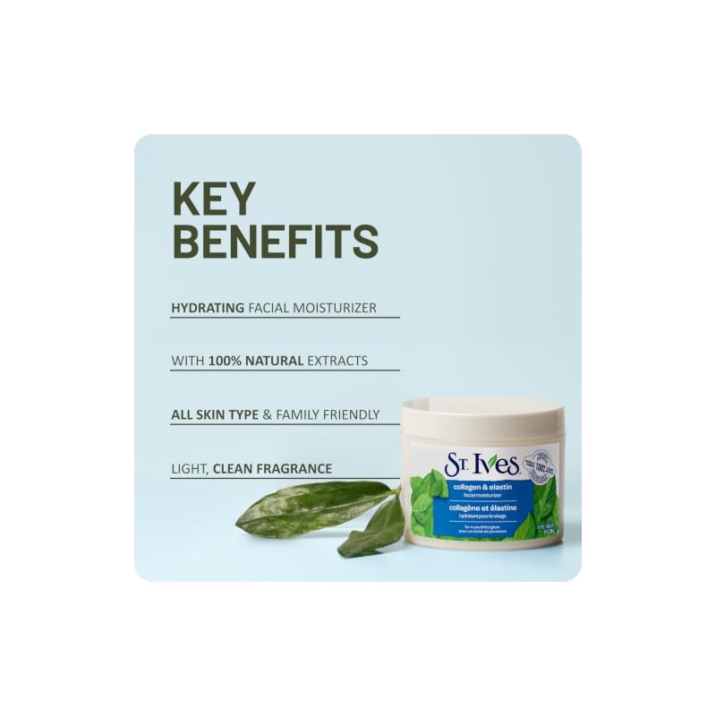 St. Ives Renewing Collagen and Elastin Moisturizer for Unisex Moisturizer