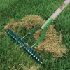 AMES 2915100 Adjustable Self-Cleaning Thatch Rake with Hardwood Handle, 61-Inch